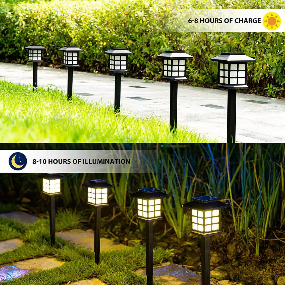 Solar Outdoor Lights, Solar Path Lights, Solar Walkway Lights Outdoor, Solar Garden Lights (12-Pack)
