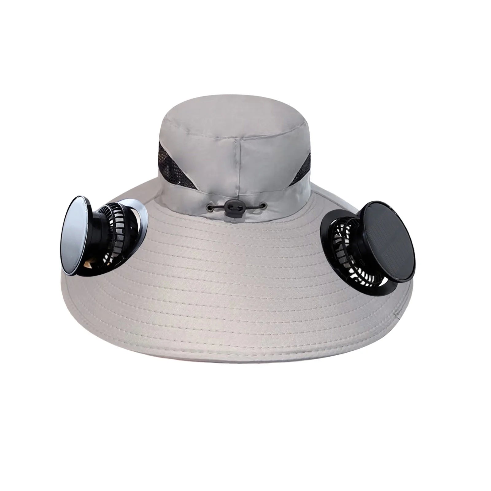 Solar Fan Hat,Solar Powered Fan Hat,Wide Brim Solar Fan Hat Outdoor Wide Brim Sun Hat Solar Panel Fan Hat Solar Hat with Built in Fan with 2 Solar Fan Fishing Hat for Men - Removable & Usb Charging