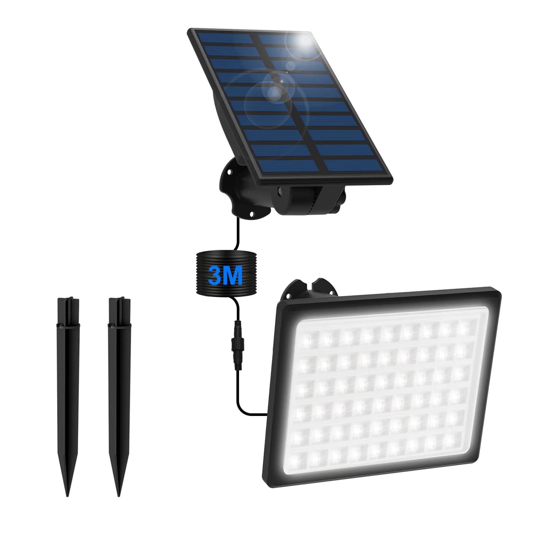 3000K/6000K Solar Wall Light Solar Garden Light IP65 Waterproof Solar Spotlight Solar Power Wall Lamp Solar Lights Outdoor